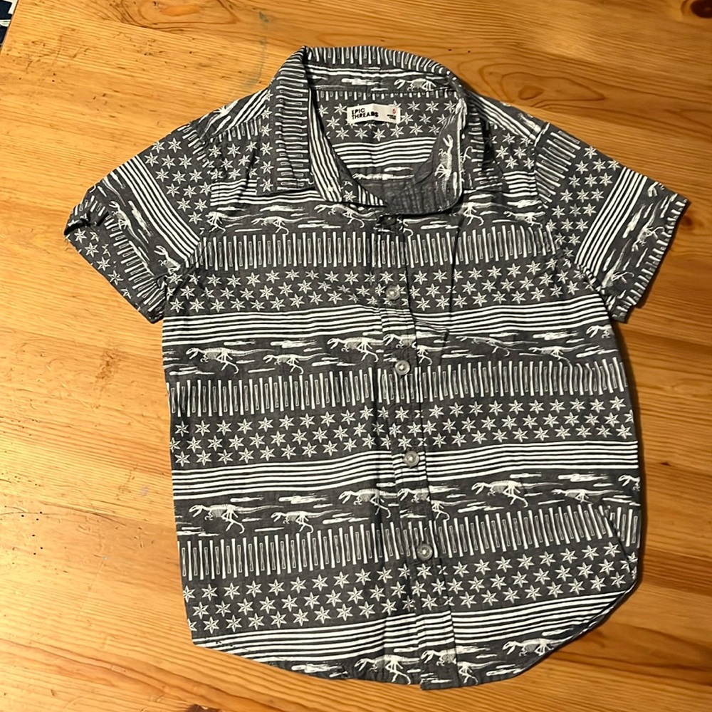Epic Threads Dino Button Down - 5T